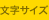 文字サイズ