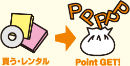 買う・レンタル→Point GET!