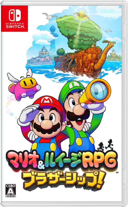 マリオ＆ルイージRPG ブラザーシップ　販促用B2ポスター　パネル　ダミジャケ他 ゲオオンラインストア / 「マリオ＆ルイージRPG ブラザー